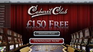Cabaret Casino homepage